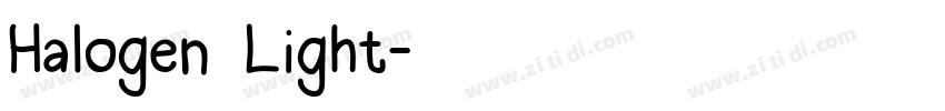 Halogen Light字体转换 Halogen Light字体转换